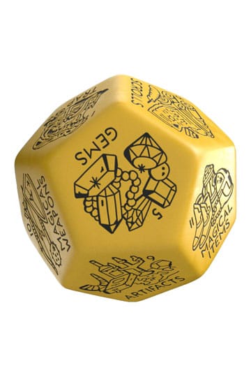 Viridian Jumbo Dice Treasure Generator Die D12 Geel