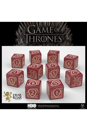 Game of Thrones Dobbelstenenset Lannister 10xD6 (10)
