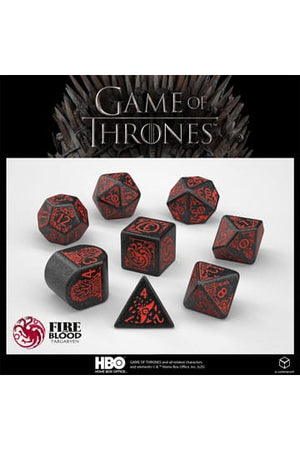 Game of Thrones Dice Set Targaryen (8)