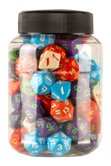 Ronde pot van klassieke RPG -dobbelstenen (80)