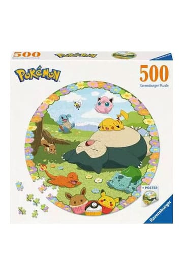 Pokémon Round Jigsaw Puzzle bloemrijke Pokémon (500 stuks)