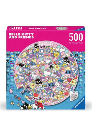 HELLY KITTY EN VRIENDEN ROUNT JIGSAW Puzzle (500 stuks)