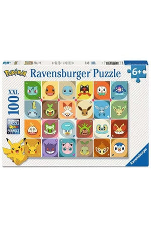 Pokémon Kinderpuzzel Pokémon Gezichten (100 Stuks XXL)
