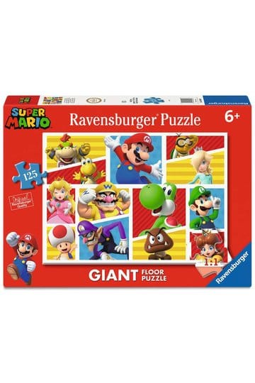 Super Mario gigantische vloerpuzzel Mario's vrienden en vijanden (125 stukjes)
