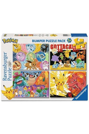 Pokémon-puzzel 4-pack Pokémon Buddies (4x100 stukjes)