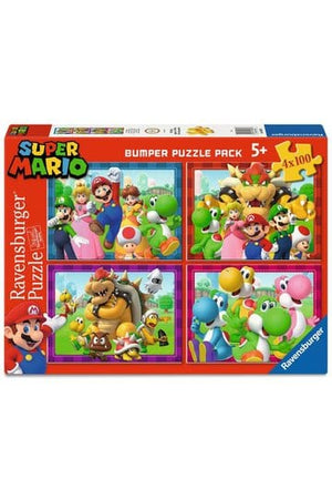 Super Mario-puzzel 4-pack Tijd voor Mario! (4x100 stuks)