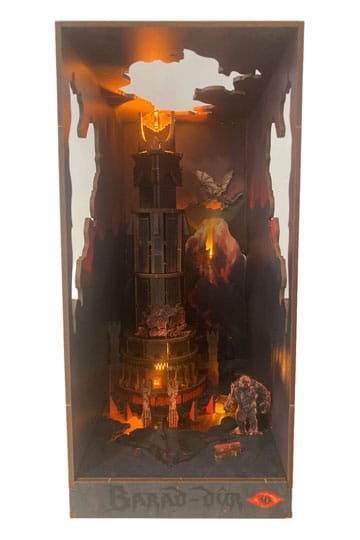 The Lord of the Rings Tiny Adventures Boek Nook Mini Diorama Barad-Dûr 23 cm