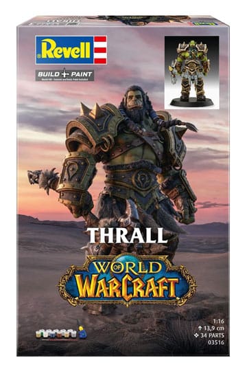 World of Warcraft Model Kit Gift Set 1/16 The Orc Thrall 13 cm