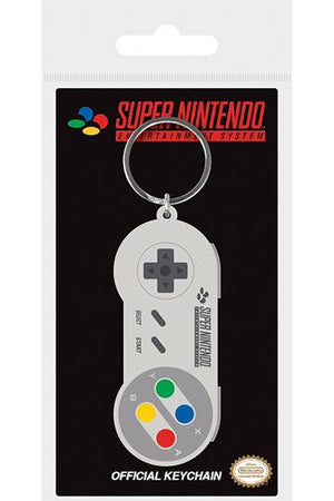 Nintendo rubber sleutelhanger SNES -controller 6 cm