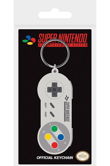 Nintendo rubber sleutelhanger SNES -controller 6 cm