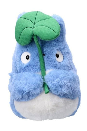 Mijn buur tot totoro nakayoshi pluche figuur medium totoro met blad 20 cm