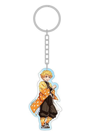 Demon Slayer: Kimetsu no Yaiba acryl sleutelhanger Zenitsu holografisch 7 cm