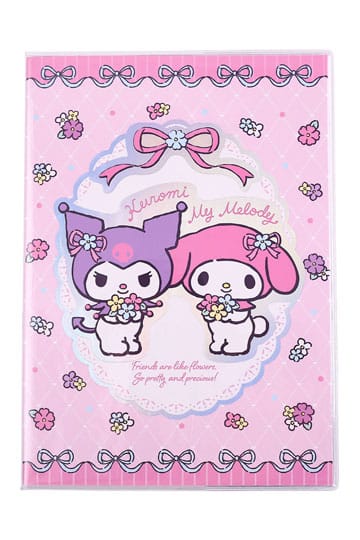 Sanrio Notitieboekje Kuromi & My Melody Pastelbloem Holografisch Geruit