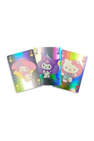Sanrio speelkaarten Hello Kitty & Friends Cupcake Frans passend dek holografisch