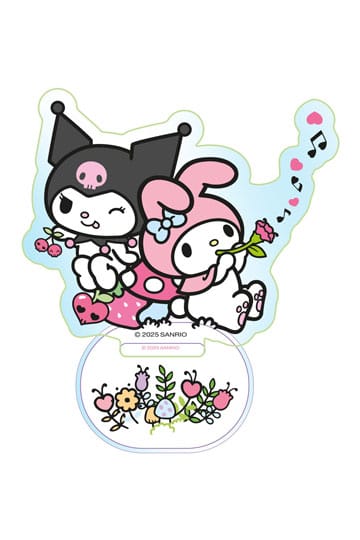 Sanrio Acryl Standaard Kuromi & My Melody Holografisch 6 cm