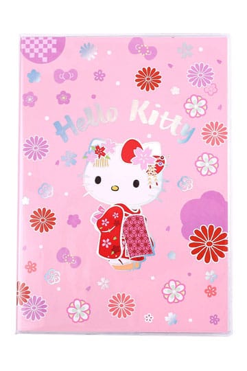 Sanrio Notitieboekje Hello Kitty Kimono Holografisch Geruit