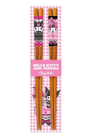 Sanrio Pink Black Party Series eetstokjes Hello Kitty Kimono