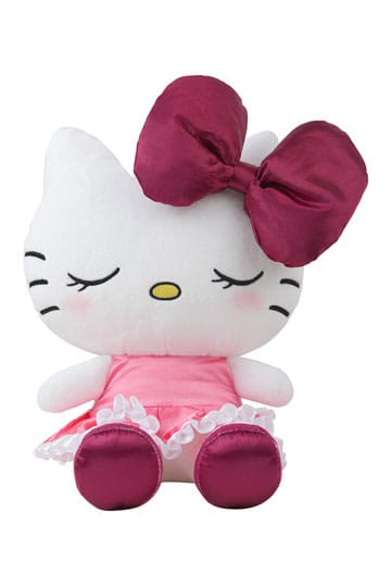 Sanrio Pluche Figuur Hello Kitty Rood Fluwelen Jurkje XL 35 cm