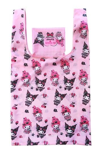 Sanrio roze zwarte Party Series draagtas Kuromi & My Melody opvouwbaar