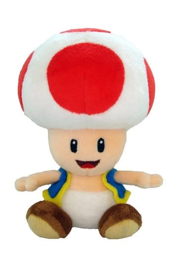Super Mario pluche figuur Toad 17 cm