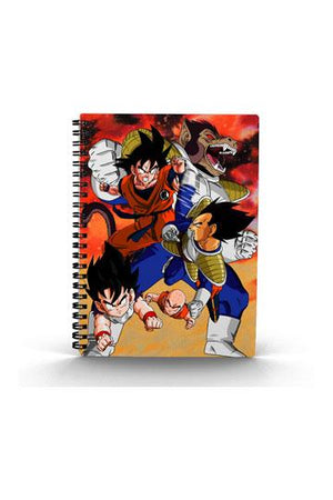 Dragon Ball Z Notebook met 3D-effect Goku vs Vegeta