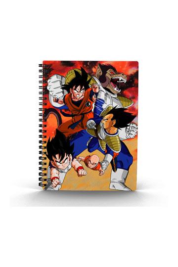Dragon Ball Z Notebook met 3D-effect Goku vs Vegeta