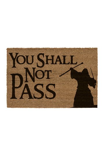 Lord of the Rings Doormat U zult geen 60 x 40 cm passeren