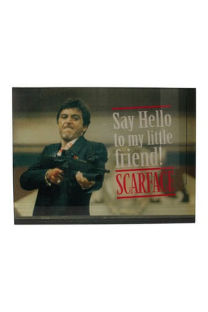 Scarface Glasposter Say Hello 40 x 30 cm