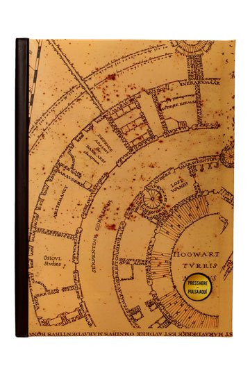 Harry Potter -notebook met de kaart van Light Marauder