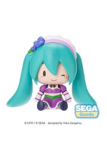 Character Vocal Series 01: Hatsune Miku Fuwa Petit Chibi-figuur Hatsune Miku x Love en Berry Verkleed je en dans! Glinsterend Paars 8 cm
