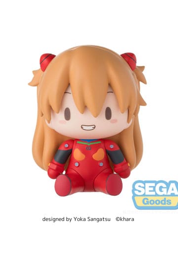 Evangelion: Nieuwe Theatrale Editie Fuwa Petit Chibi Figuur Asuka Plug Suit 8 cm
