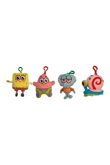 SpongeBob SquarePants Plush Keychains bewoners 10 cm assortiment (12)