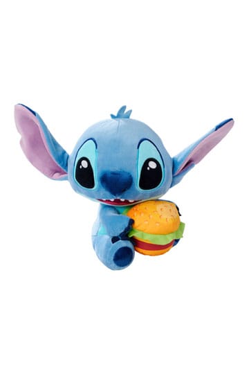 Lilo & Stitch Plush figuursteek met hamburger 25 cm