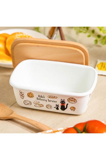 Kiki Delivery's Service Boter Dish met houten deksel Weense gebakjes 500 ml