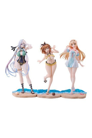 Atelier Ryza: Ever Darkness & the Secret Hideout PVC-beelden 3-pack 1/7 Ryza, Klaudia, Lila: Badpak Ver.