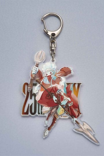 Final Fantasy IX acryl sleutelhanger 25e verjaardag Quina & Freija