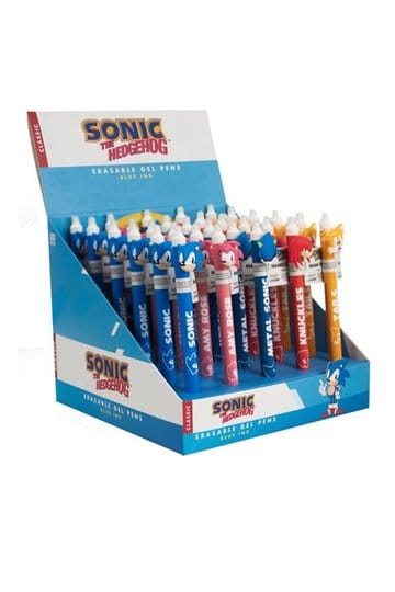 Sonic - The Hedgehog Uitwisbare gelpenkaraktersdisplay (30)