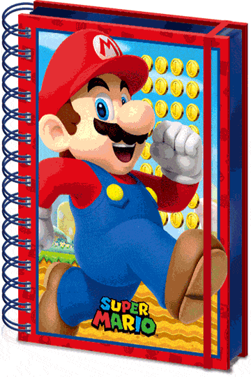 SUPER MARIO 3D WIRO NOOTBOOK A5 Mario