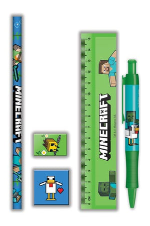 Minecraft 5-delige briefpapier set