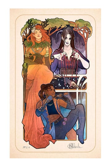 Cruciale rol Art Print Marisha Ray: 10e verjaardag Art Nouveau-illustraties 46 x 28 cm - niet ingelijst