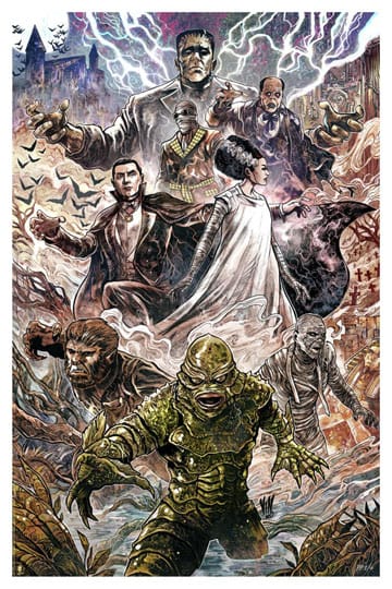 Universal Monsters Kunstdruk Universal Monsters van Vincenzo Riccardi 61 x 41 cm - niet ingelijst