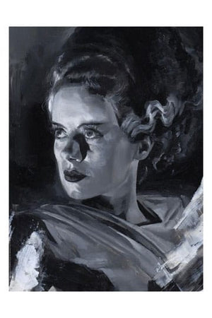 Bruid van Frankenstein Kunstdruk Bruid van Frankenstein door Chris Valentine 41 x 31 cm - niet ingelijst