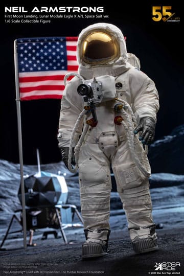 Neil Armstrong -actie Afbeelding 1/6 Neil Armstrong Deluxe versie 30 cm