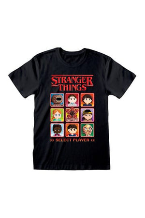 Stranger Things T-shirt Selecteer speler