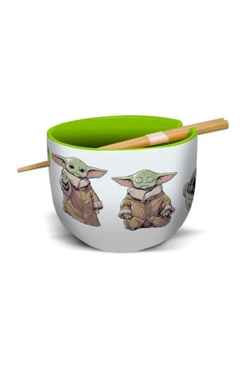 Star Wars: The Mandalorian Ramen Bowl met eetstokjes Grogu