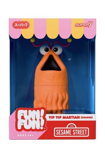 Sesamstraat plezier! Plezier! Vinylfiguur Yip Yip Martian (oranje) 18 cm