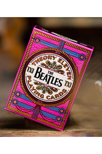 The Beatles speelkaarten roze versie