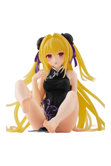 To Love-Ru Darkness PVC-standbeeld Desktop Schattig figuur Golden Darkness (China Dress Ver.) Vernieuwing 13 cm