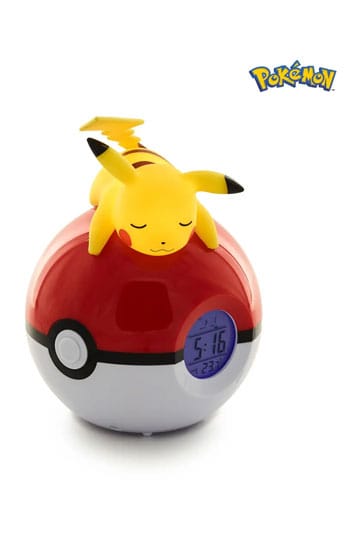 Pokémon wekker Pokeball met lichte pikachu 18 cm