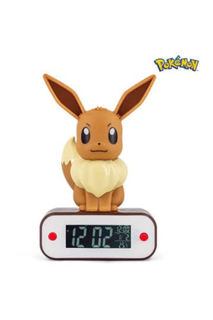 Pokémon -wekker met licht evoli 18 cm